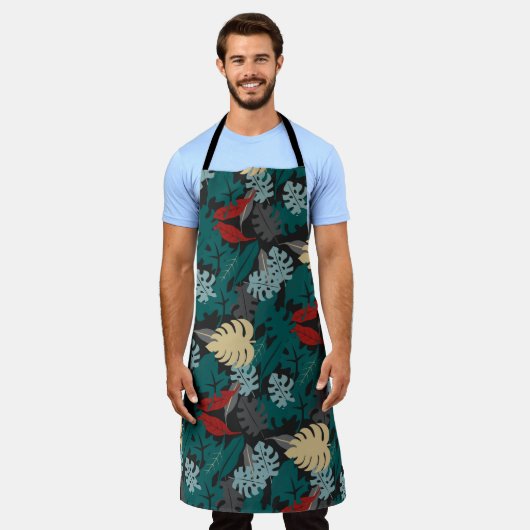 Donkere tropisch schort (Gedragen)