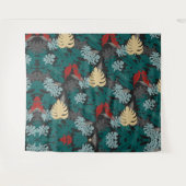 Donkere tropisch wandkleed (Voorkant (horizontaal))