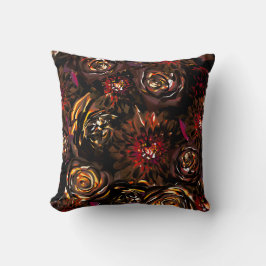 Donkere Tuin Herfst Gloed Bloemen Herfst Bruiloft Kussen