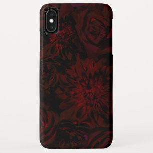 Donkere tuinrode Romantische vloeren Gothic Glam Case-Mate iPhone Case