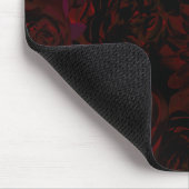 Donkere tuinrode Romantische vloeren Gothic Glam Muismat (Hoek)