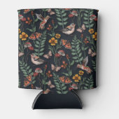 Donkere tuinvogels en vlinders blikjeskoeler (Voorkant)