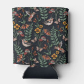 Donkere tuinvogels en vlinders blikjeskoeler (Achterkant)