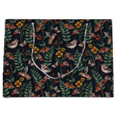 Donkere tuinvogels en vlinders groot cadeauzakje (Voorkant)