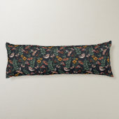 Donkere tuinvogels en vlinders lichaamskussen (Achterkant)