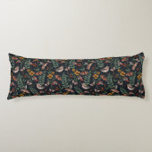 Donkere tuinvogels en vlinders lichaamskussen (Voorkant)