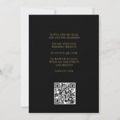 Donkere tulpen Aardbeien Foto QR Bewaar de datum Save The Date (Achterkant)