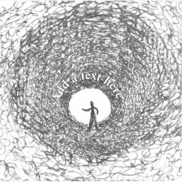 Donkere Tunnelschets Sticker