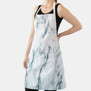 Donkere Turquoise Ader Marmer Look Schort