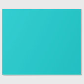 Donkere turquoise effen kleur cadeaupapier (Vlak)