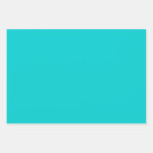 Donkere turquoise effen kleur inpakpapier vel (Voorkant)