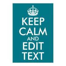 Donkere Turquoise houd Calm en geef Tekst uit