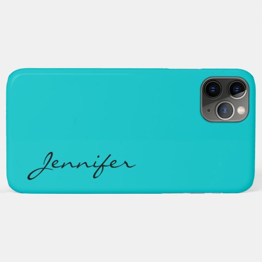 Donkere turquoise kleur achtergrond Case-Mate iPhone case (Achterkant (horizontaal))