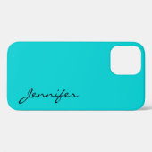 Donkere turquoise kleur achtergrond Case-Mate iPhone case (Achterkant (horizontaal))