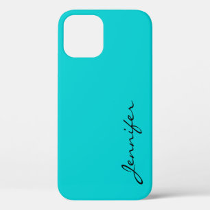 Donkere turquoise kleur achtergrond Case-Mate iPhone case