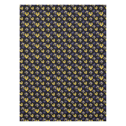 donkere uil tafelkleed (Voorkant)