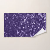 Donkere ultra violet paarse glitter sparken bad handdoek (Handdoek)