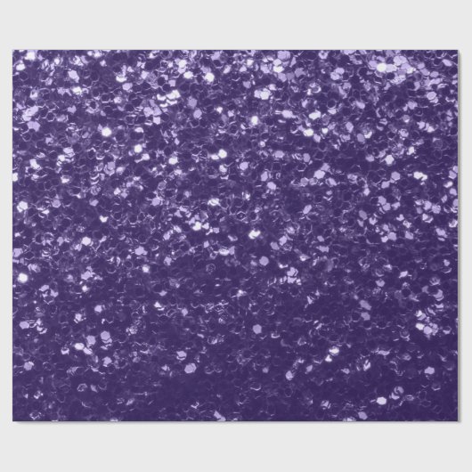 Donkere ultra violet paarse glitter sparken cadeaupapier (Vlak)