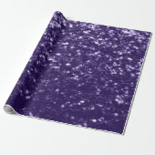 Donkere ultra violet paarse glitter sparken cadeaupapier (Uitgerold)