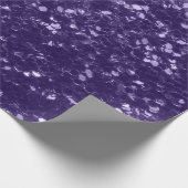 Donkere ultra violet paarse glitter sparken cadeaupapier (Hoek)