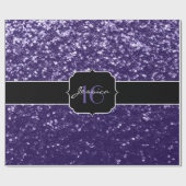 Donkere ultra violet paarse glitter sparkles Sweet Cadeaupapier (Vlak)