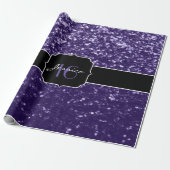 Donkere ultra violet paarse glitter sparkles Sweet Cadeaupapier (Uitgerold)