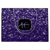 Donkere ultra violet paarse glitter sparkles Sweet Groot Cadeauzakje (Voorkant)