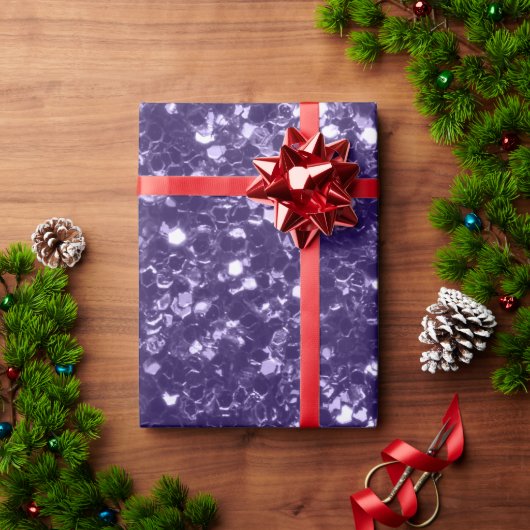 Donkere ultra violette paarse glinsterende vonken cadeaupapier (Feestdagen Geschenken)
