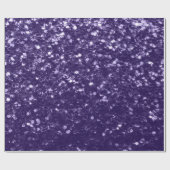 Donkere ultra violette paarse glinsterende vonken cadeaupapier (Vlak)