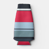 Donkere uniforme strepen flesjeskoeler (Voorkant)