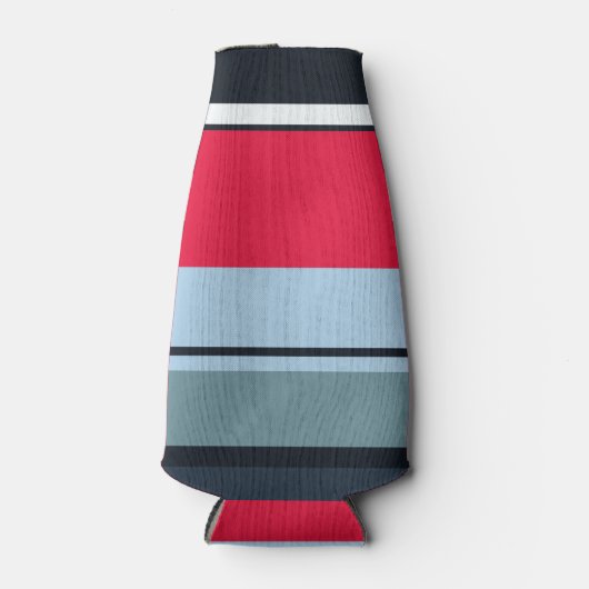 Donkere uniforme strepen flesjeskoeler (Voorkant)