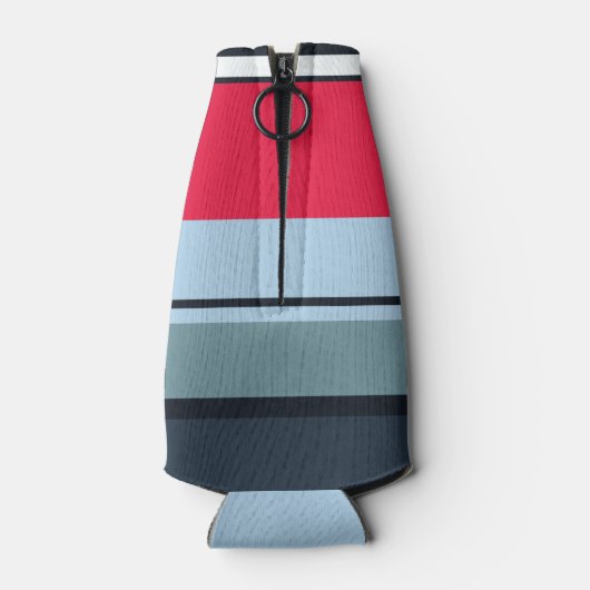 Donkere uniforme strepen flesjeskoeler (Achterkant)