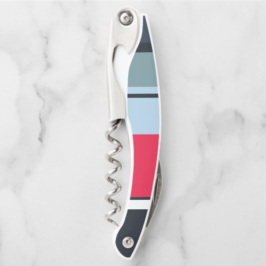 Donkere uniforme strepen kurkentrekker (Voorkant)