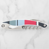 Donkere uniforme strepen kurkentrekker (Voorkant)