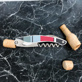 Donkere uniforme strepen kurkentrekker