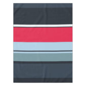 Donkere uniforme strepen tafelkleed (Voorkant)