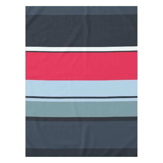 Donkere uniforme strepen tafelkleed (Voorkant)