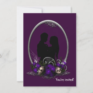 Donkere Union Vampire Gothic Wedding Kaart