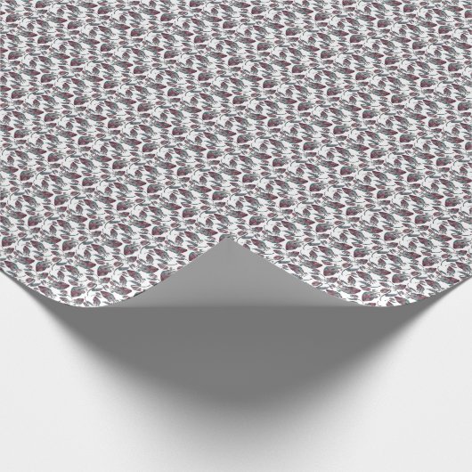 Donkere Valentijn - anatomisch hart en dode bloem Cadeaupapier (Hoek)