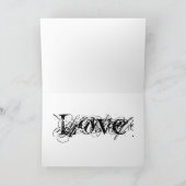 Donkere Valentijn Romance Love Kaart (Binnen)