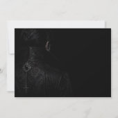 Donkere Vampier Goth Halloween Uitnodiging (Achterkant)