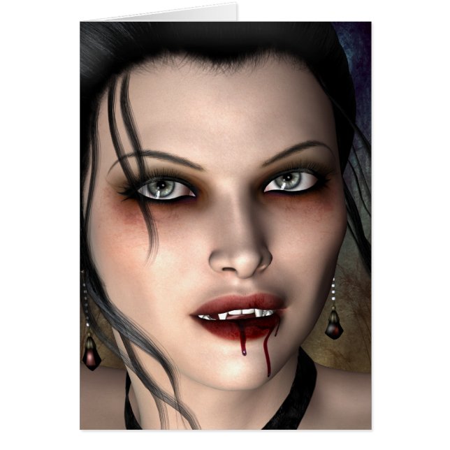 Donkere Vampire Beauty-kaarten (Voorkant)