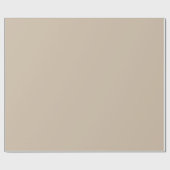 Donkere Vanilla Solid Color Cadeaupapier (Vlak)