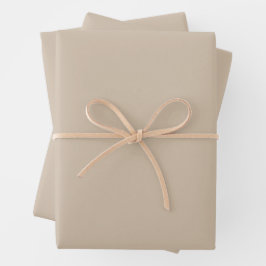 Donkere Vanilla Solid Color Inpakpapier Vel