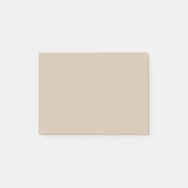 Donkere Vanilla Solid Color Post-it® Notes (Voorkant)