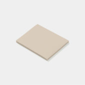 Donkere Vanille Effen Kleur Post-it® Notes (Schuin)