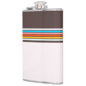 Donkere veelkleurige stijl strepen heupfles (Links)