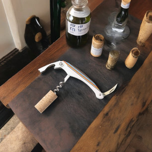 Donkere veelkleurige  stijl strepen kurkentrekker