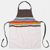 Donkere veelkleurige stijl strepen schort (Voorkant)