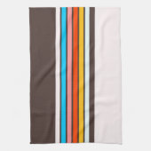 Donkere veelkleurige  stijl strepen theedoek (Verticaal)
